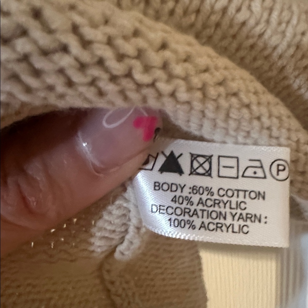 Eye Candy by Lisa Todd Beige Knit with Vibrant Eye Motif - Picture 7 of 7